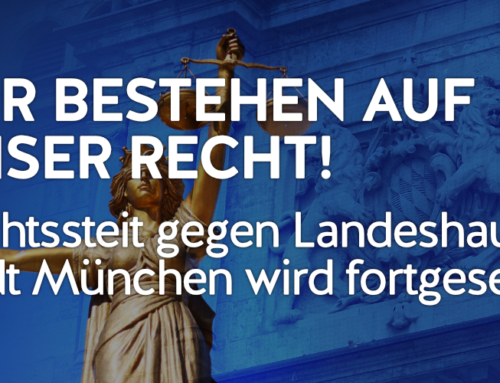 Junge Alternative Bayern setzt Verwaltungsrechtsstreit gegen die Landeshauptstadt München fort