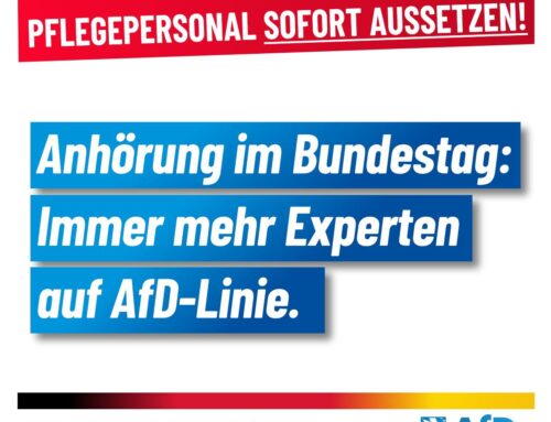 Impfpflicht für Pflegepersonal sofort aussetzen!