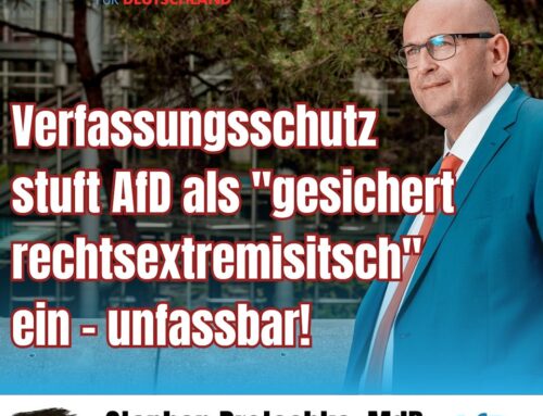 Verfassungsschutz stuft AfD als “gesichert rechtsextremistisch ein” – unfassbar