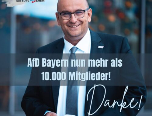 AfD-Bayern durchbricht die Marke von 10.000 Mitgliedern