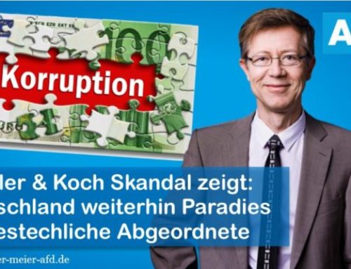 Heckler & Koch Skandal zeigt: Deutschland weiterhin Paradies für bestechliche Abgeordnete