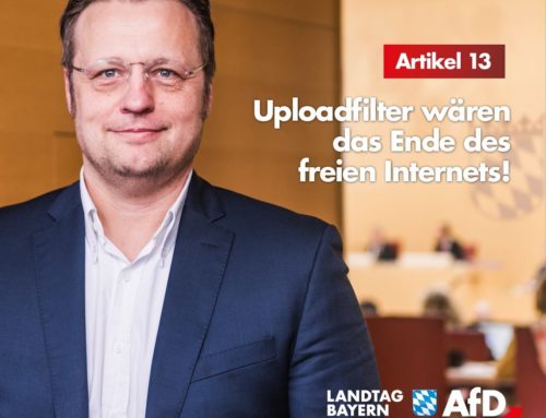Gerd Mannes: Uploadfilter wären das Ende des freien Internets – Artikel 13
