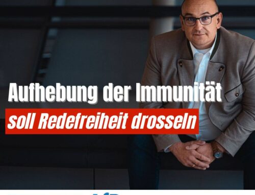 Stephan Protschka: Aufhebung der Immunität soll Redefreiheit erdrosseln!